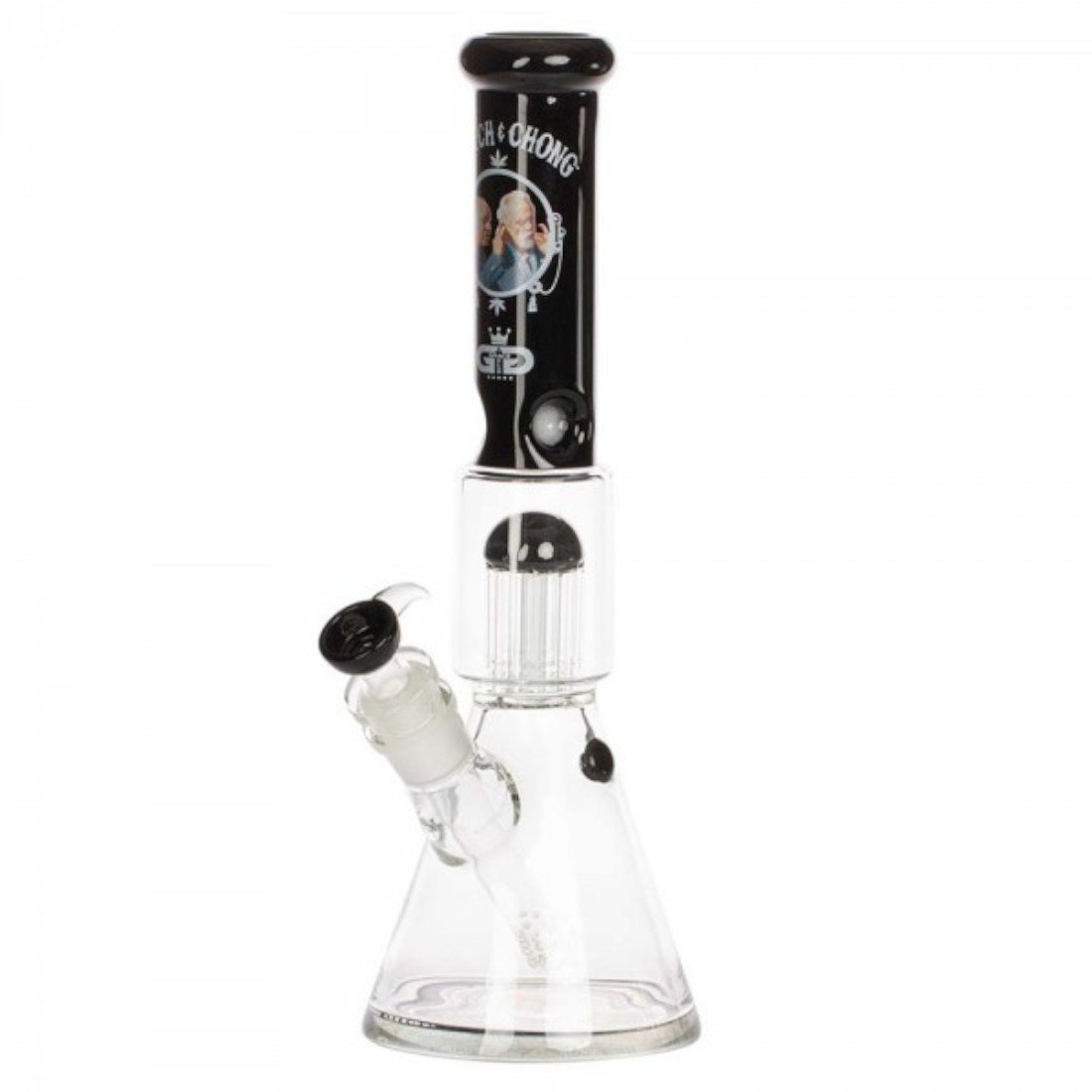 Cheech & Chong - 8-Arm Perkolator Schwarze Bong
