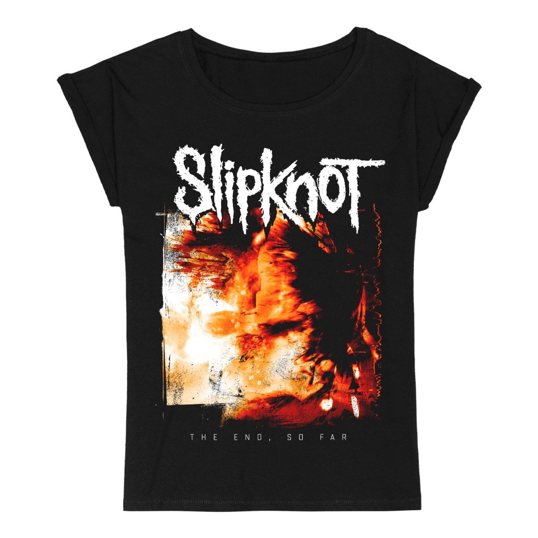 The End So Far Cover Girlie Shirts Black-L