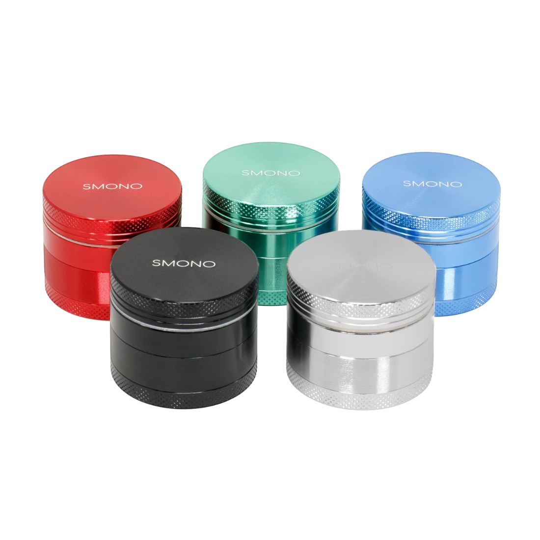 Alu Grinder - 4 Teile, anodisiert mit Sieb